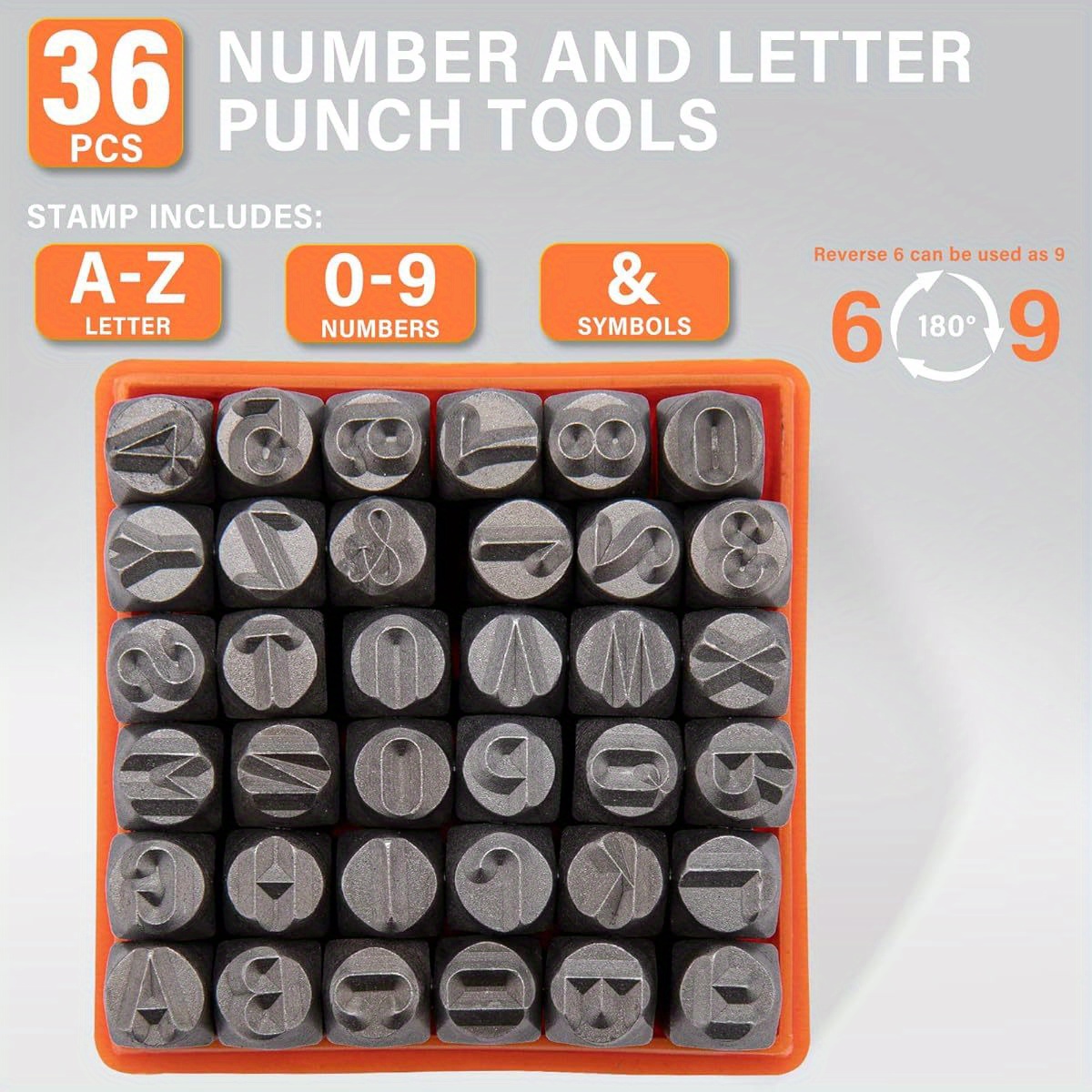 Leather Stamp Set - 36pcs Metal Letter Punch Set 3mm