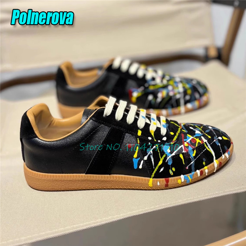 Leather Dye Finish - Summer Trendy Casual Sneakers Men Women