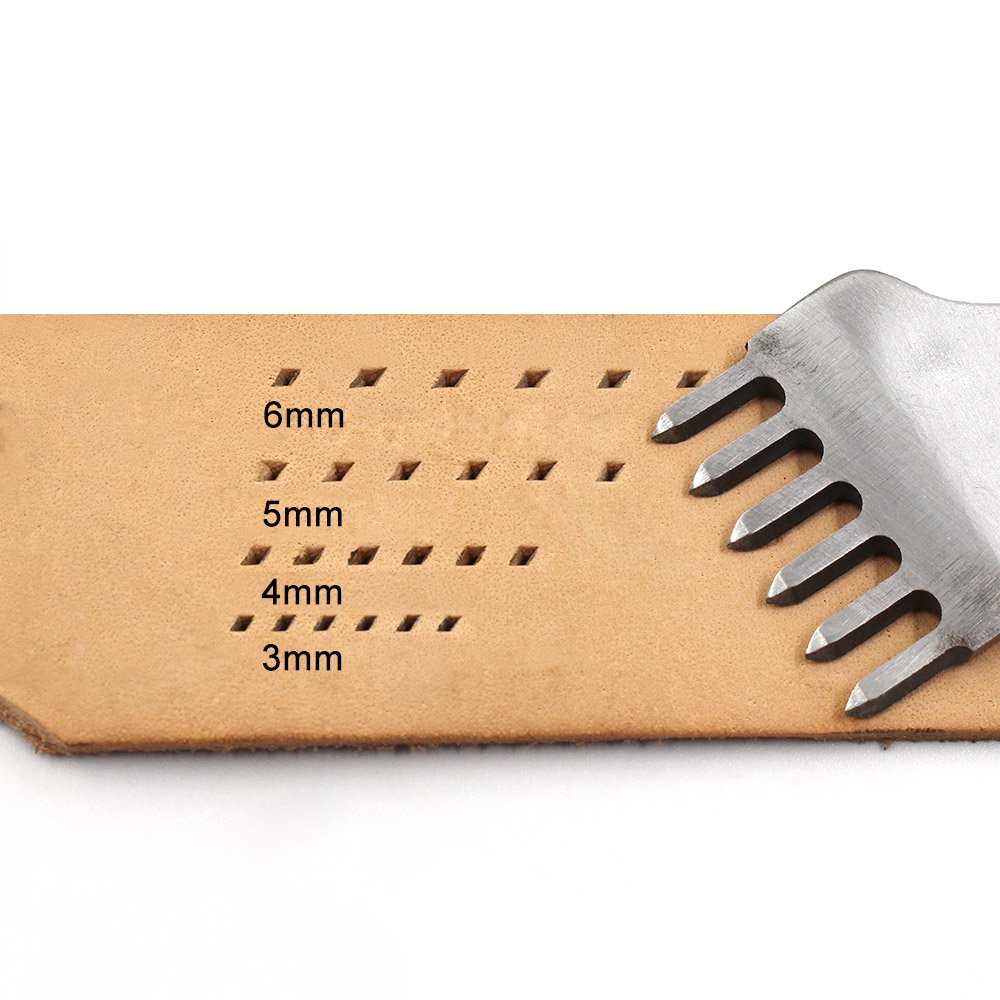 3/4/5/6mm Spacing Punch Tool F - Leatherwork Punch recension och pris