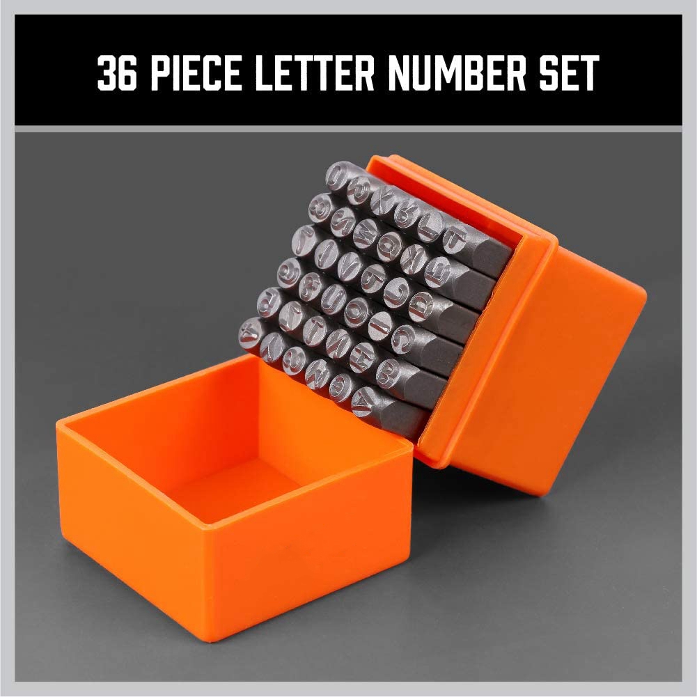 A68P-36-Piece 3Mm Number & Cap - Leather Stamp Set recension och pris