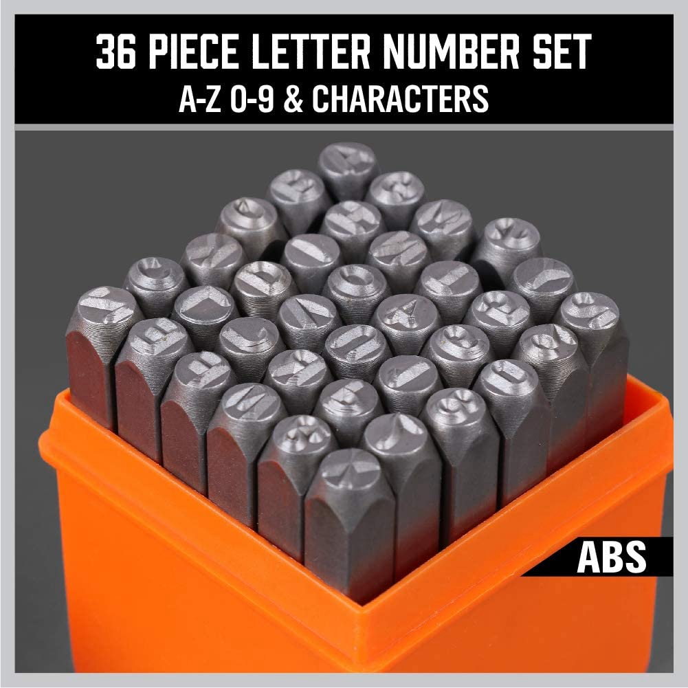 A68P-36-Piece 3Mm Number & Cap - Leather Stamp Set recension och pris