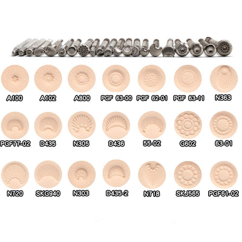 1Pcs DIY Leather Craft Alloy M - Leather Stamp Set recension och pris
