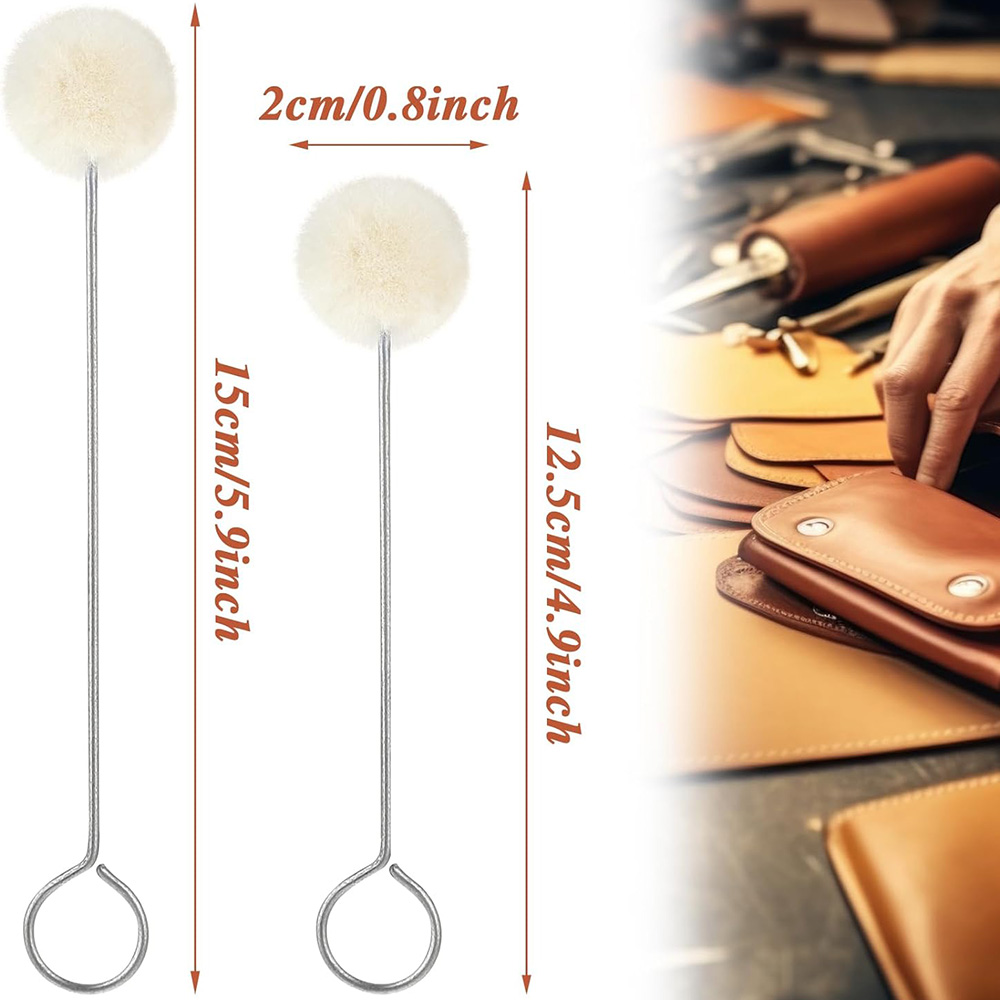 10/30pcs Leather Wool Balls Pa - Leather Dye Finish recension och pris