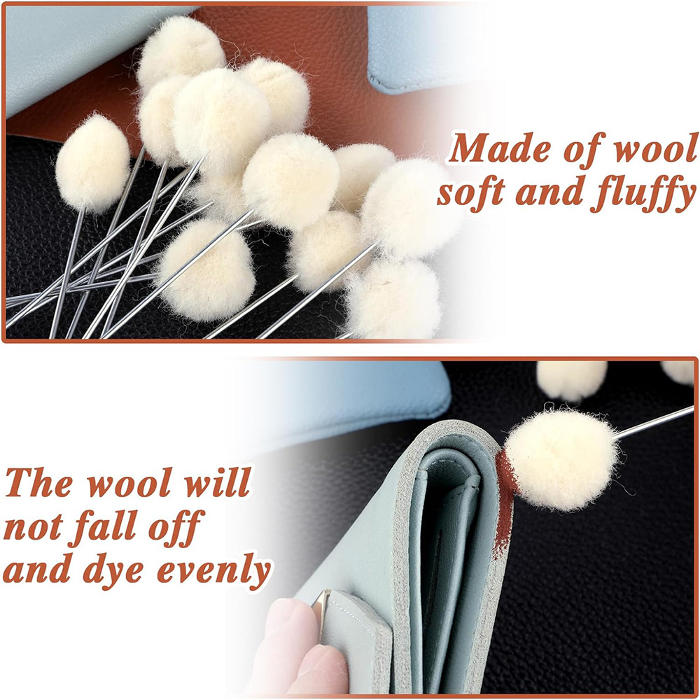 10/30pcs Leather Wool Balls Pa - Leather Dye Finish recension och pris