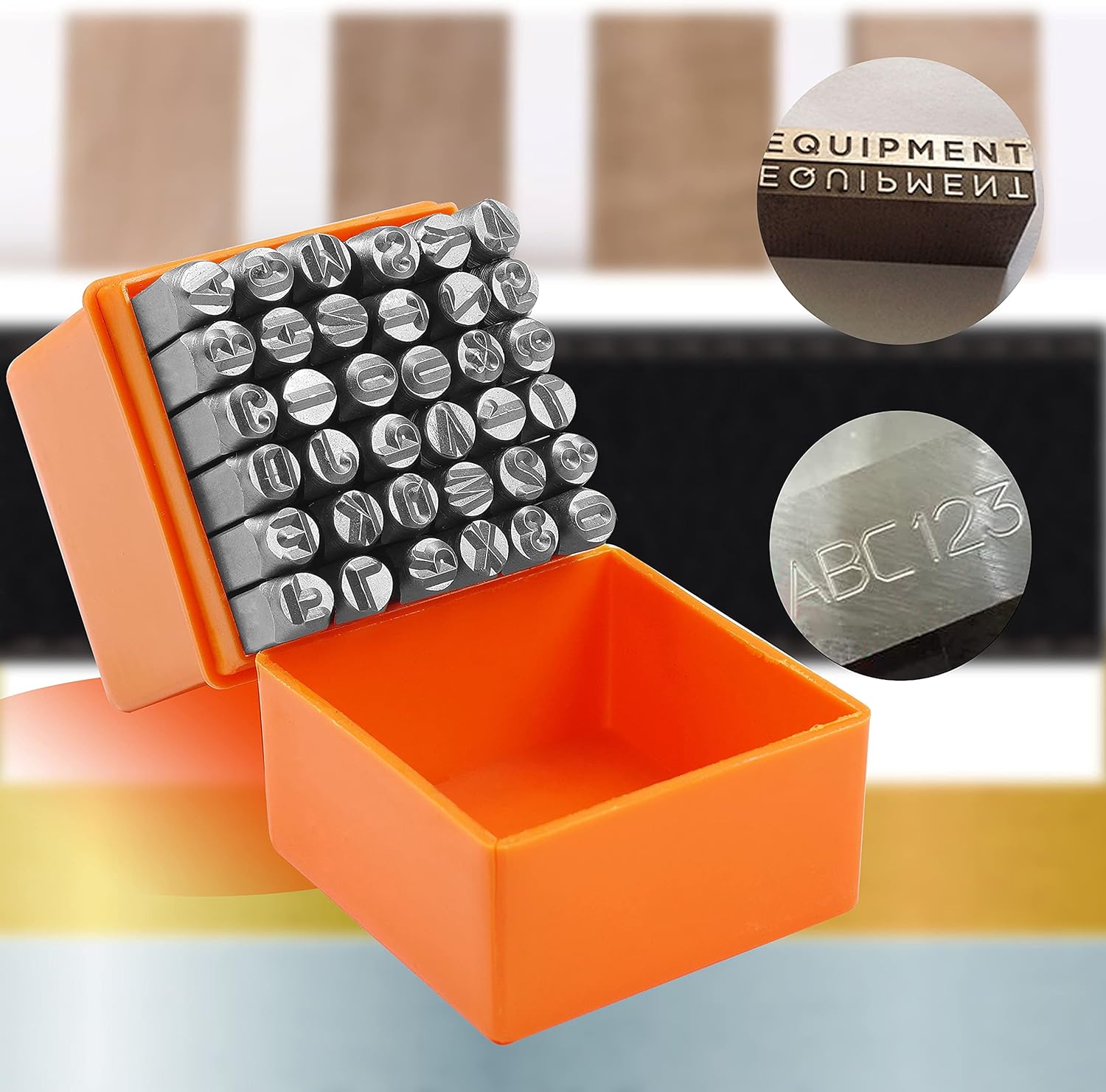 2-8mm 36pcs Alphabet Number Pr - Leather Stamp Set recension och pris