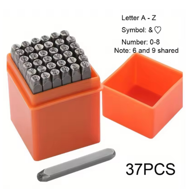 37Pcs 3mm Number & Letter Stam - Leatherwork Jewelry recension och pris