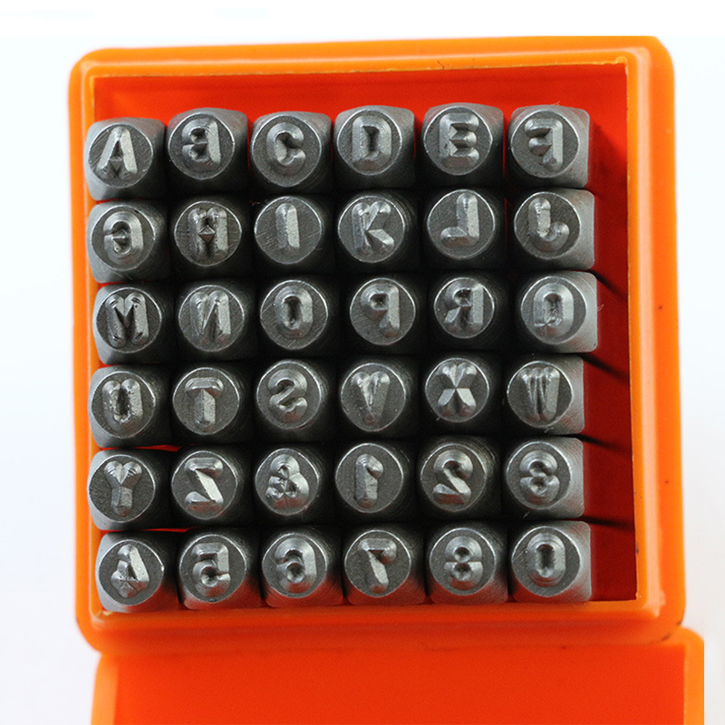 36 Pcs Punch Stainless Steel L - Leather Stamp Set recension och pris