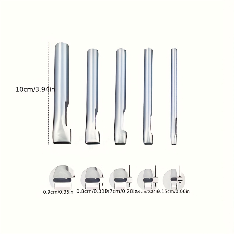5pcs Leather Oblong Belt Hole  - Leatherwork Punch recension och pris