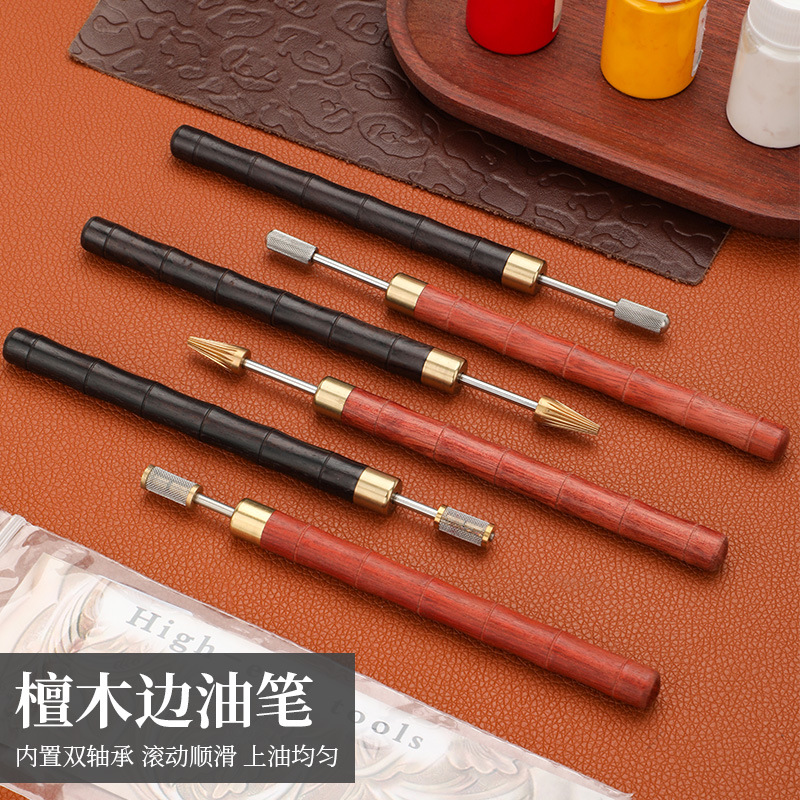 Ebony Wood Edge Painting Pen w - Leather Dye Finish recension och pris