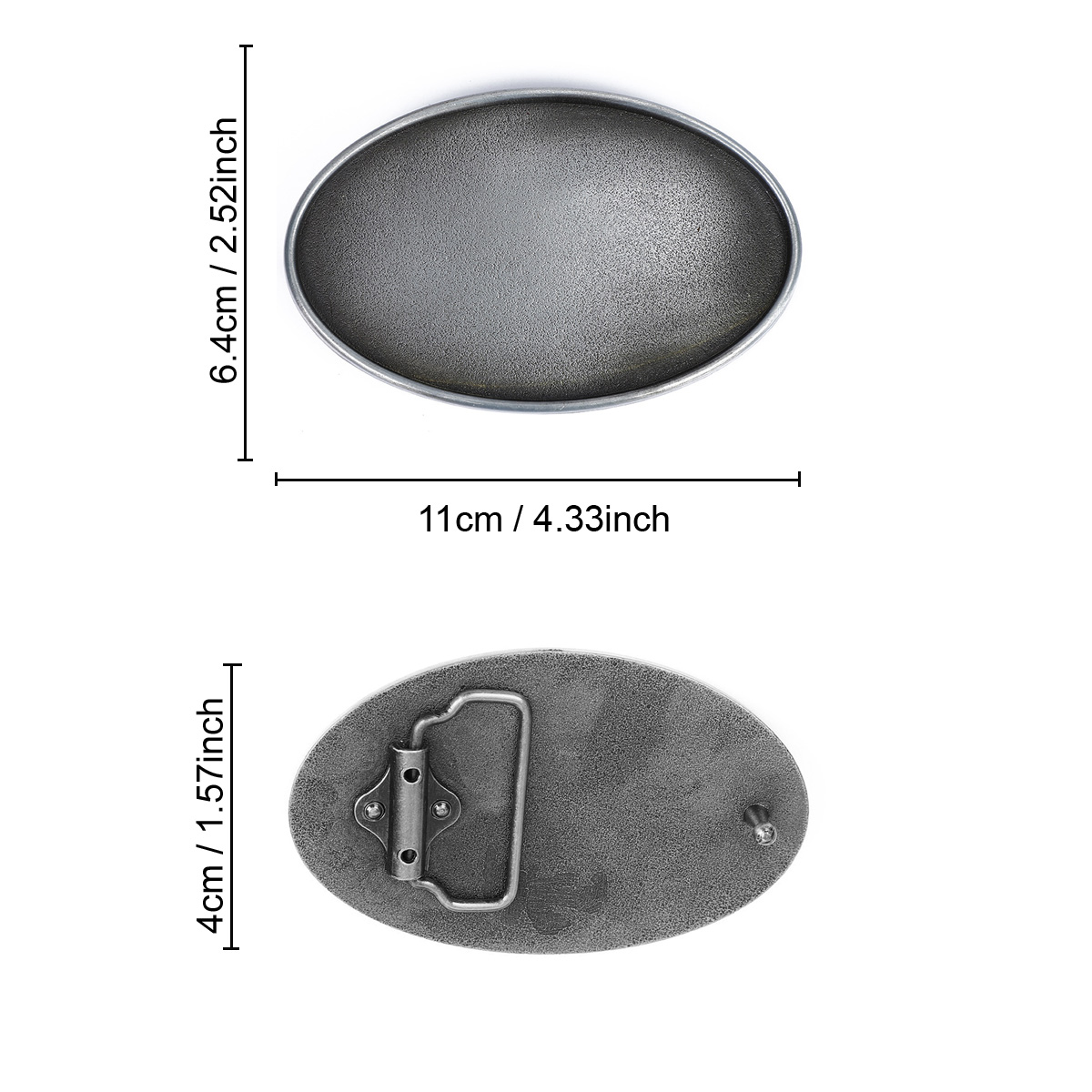 Blank Oval Belt Buckle Matte S - Belt Buckle Blank recension och pris