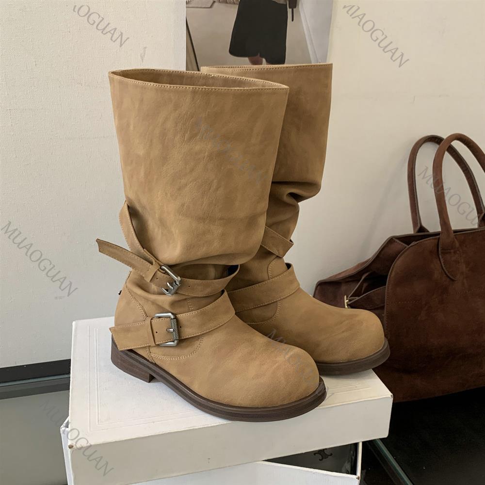 Spring Autumn Chunky Heel Thig - Belt Buckle Blank recension och pris