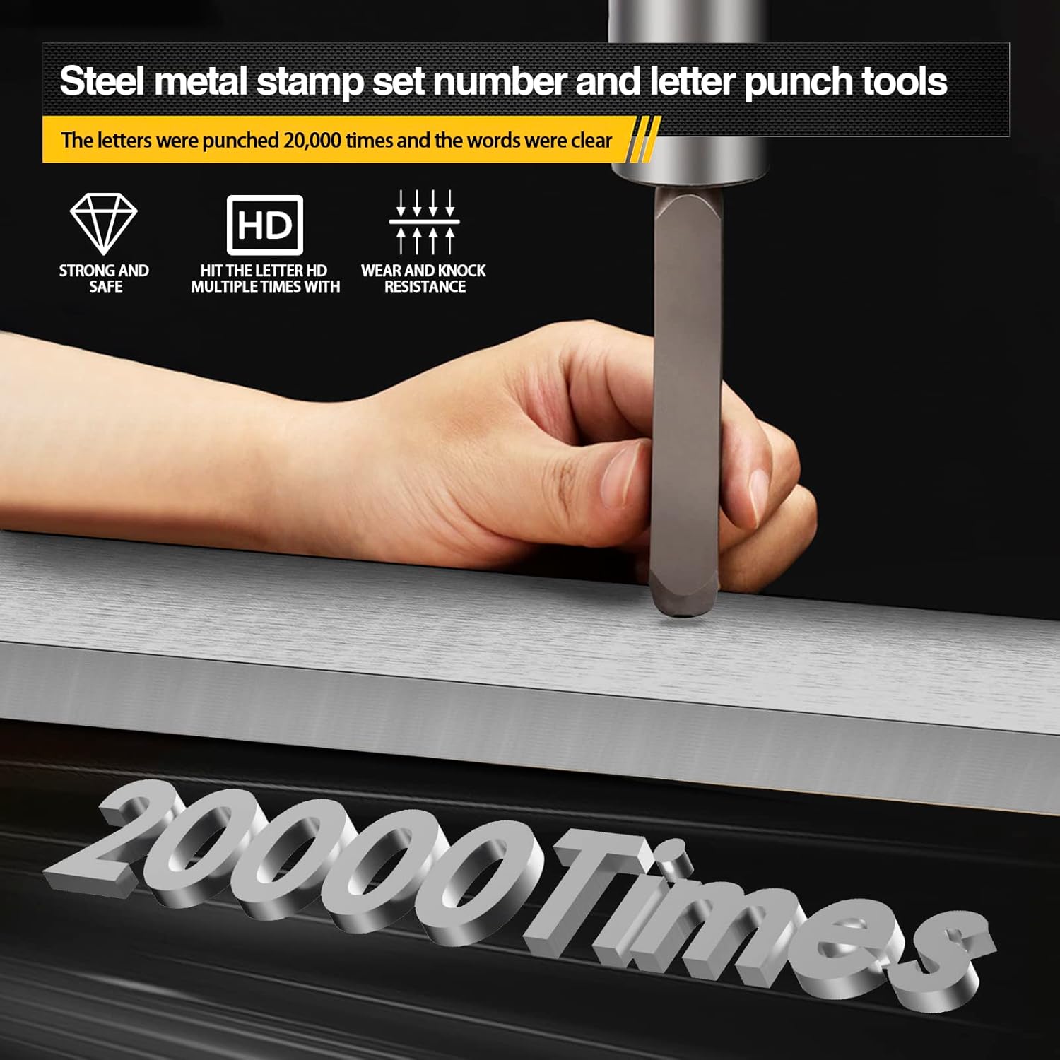 36pcs Metal Letter Punch Set 3 - Leather Stamp Set recension och pris