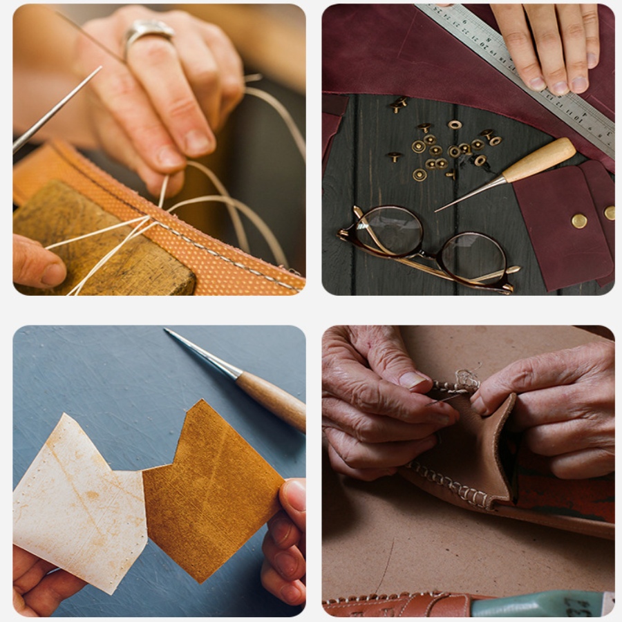 2pcs Leather Hand Stitching Aw - Leatherwork Punch recension och pris
