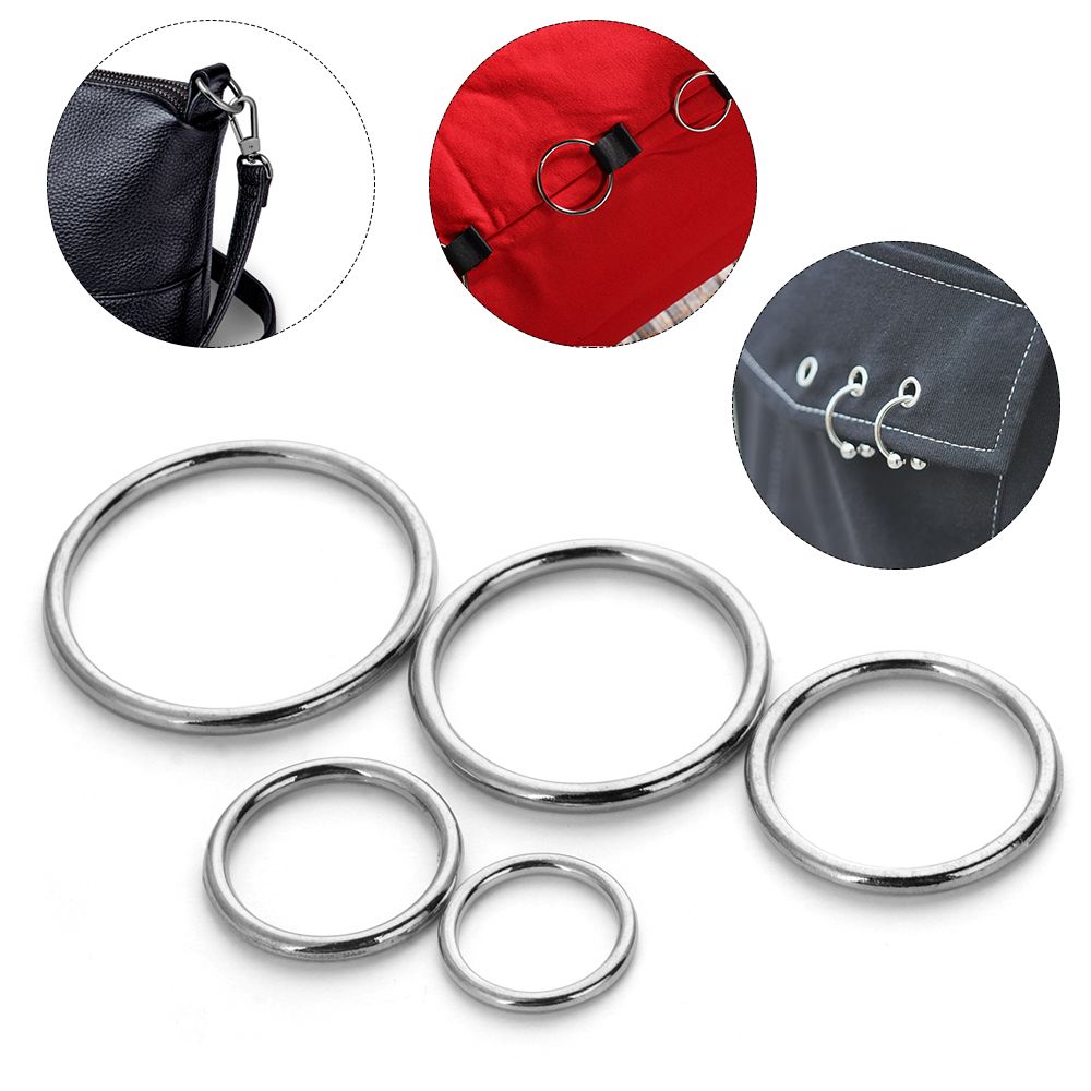 10Pcs Metal O Ring Silver Gold - Belt Buckle Blank recension och pris
