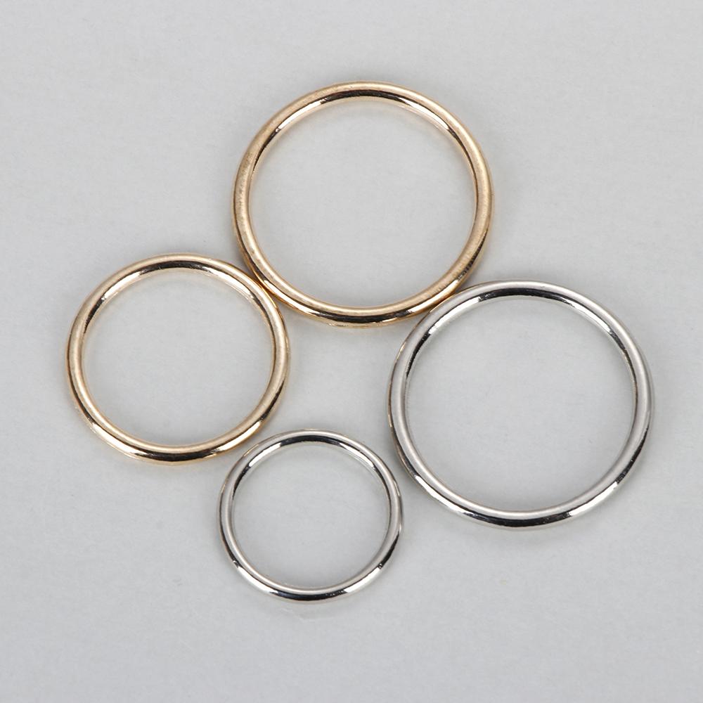 10Pcs Metal O Ring Silver Gold - Belt Buckle Blank recension och pris