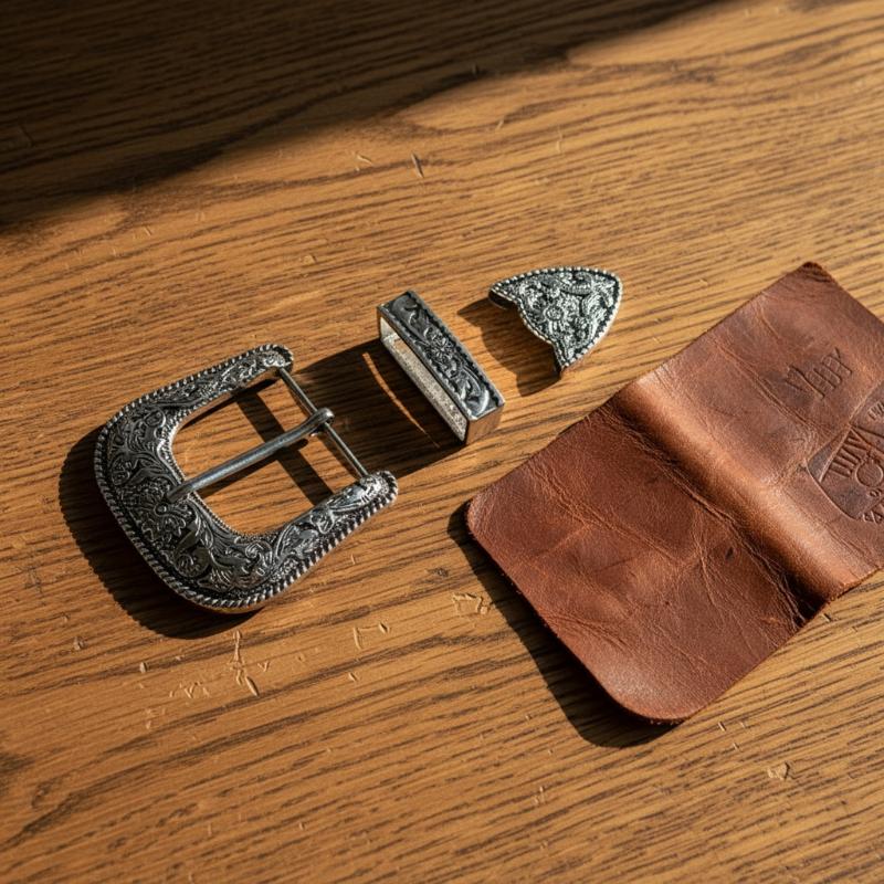 Three-Piece Belt Buckle Set Vi - Belt Buckle Blank recension och pris